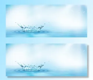 水浪漫梦幻清新蓝色化妆品淘宝海报背景高清