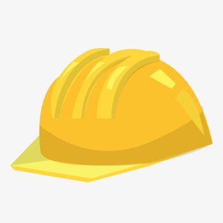 安全帽卡通装修工具插画矢量素材免抠
