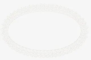 椭圆形蕾丝图案免抠