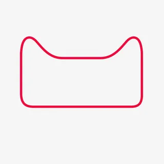 天猫造型红色边框免抠