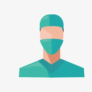 蓝色医生护士免抠