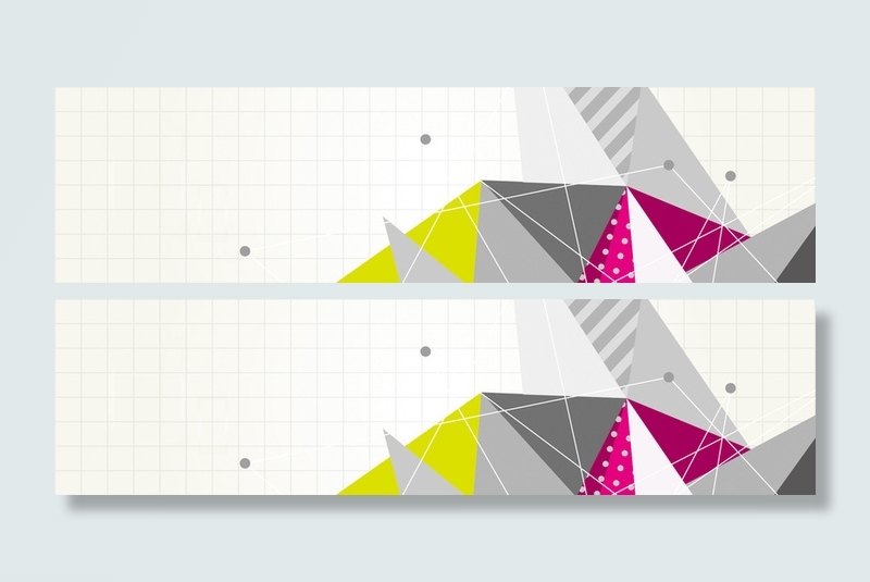 抽象三角装饰banner背景高清