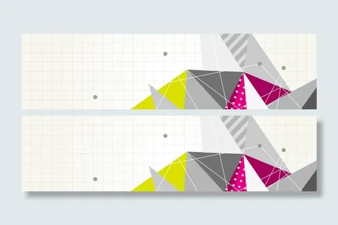 抽象三角装饰banner背景高清