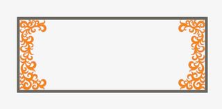 激光切割方框花格中式方框免抠