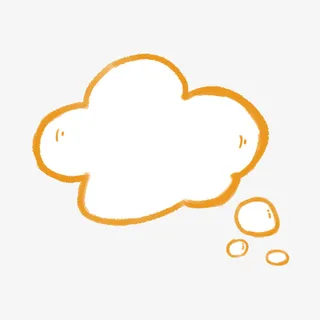 简约气泡框矢量素材免抠