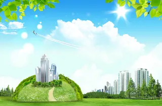 创意环保清新地产背景素材高清