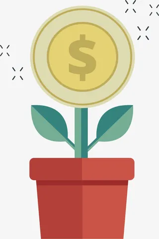 摇钱树盆栽免抠