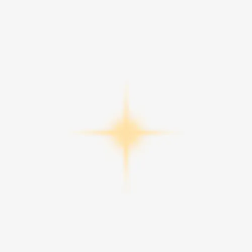 黄色光晕小星星免抠