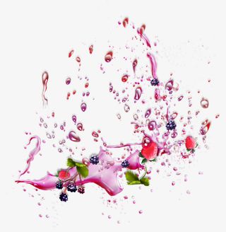 葡萄汁喷溅免抠