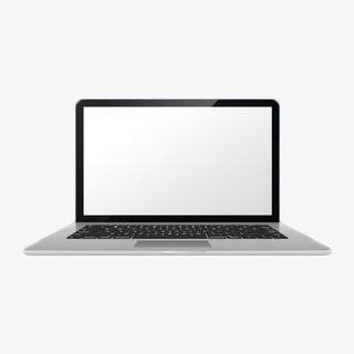 银白色苹果笔记本电脑免抠