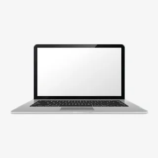 银白色苹果笔记本电脑免抠