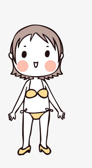 人物手绘插画可爱素材41免抠