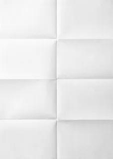 折叠过的白色纸张免抠