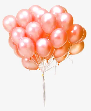 红色气球串免抠