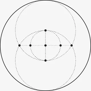 圆形线条几何图阵免抠