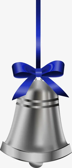 银白色铃铛装饰免抠