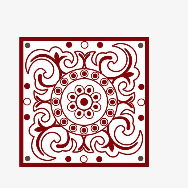 古典中式花纹花边免抠