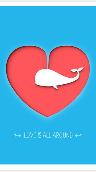 蓝色鲸鱼喷水背景图高清