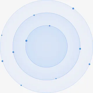 科技圆圈蓝色圆圈免抠