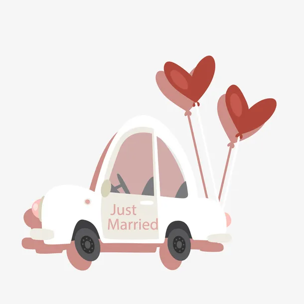 白色小车交通工具免抠