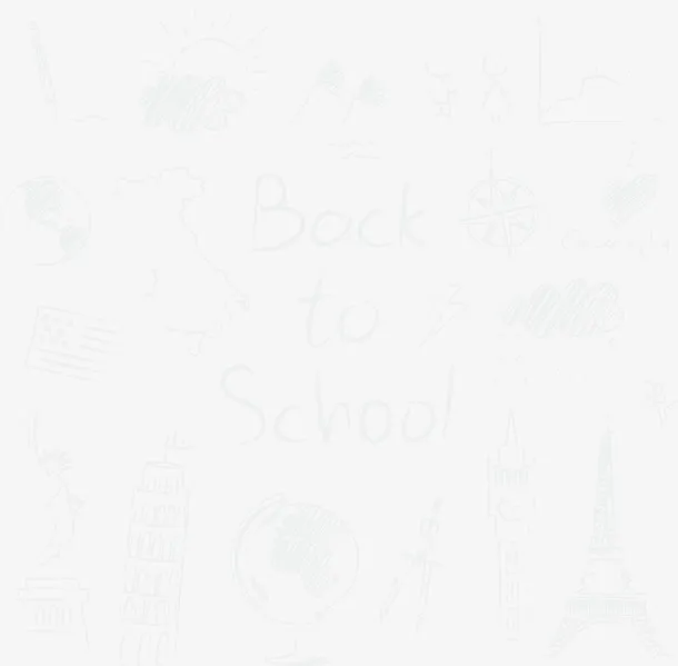 开学季黑板粉笔画免抠