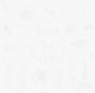 开学季黑板粉笔画免抠