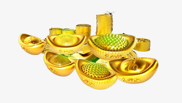金色元宝免抠