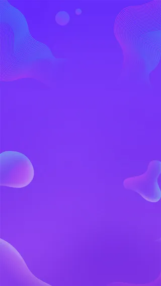 蓝紫色渐变花纹背景免抠