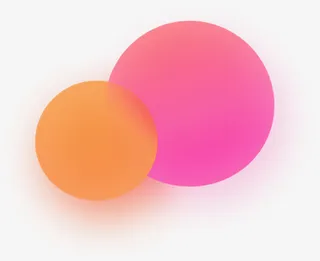 红黄球装饰元素免抠