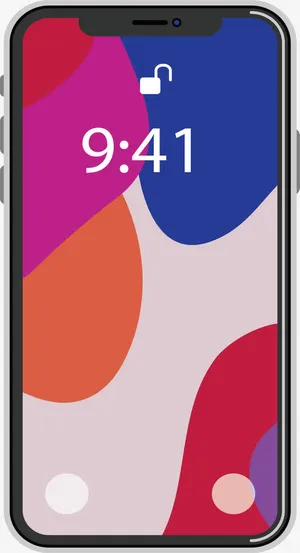 艺术感手机桌面免抠