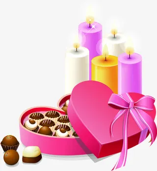 情人节巧克力庆祝元素免抠