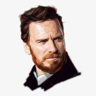 帅气男人头像手绘免抠