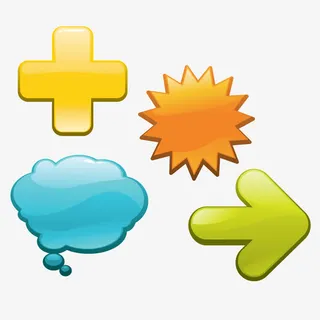 四个标题框免抠