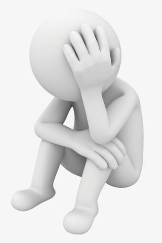 3d素材手绘图片 伤脑筋免抠