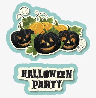 万圣节狂欢海报免抠