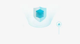 蓝色科技盾牌效果展示免抠