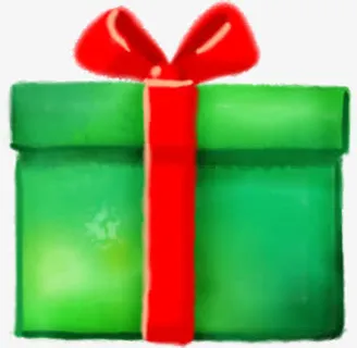 绿色精美礼盒设计免抠