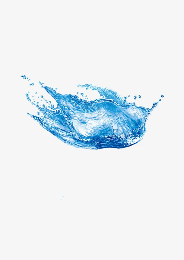 水被泼洒的效果免抠
