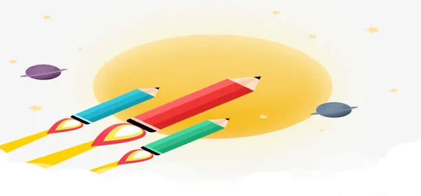 开学季新学期好好学习免抠