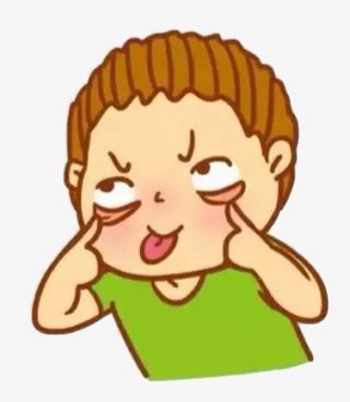 做鬼脸的小男孩免抠