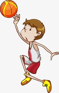 外国学生运动形象矢量免抠