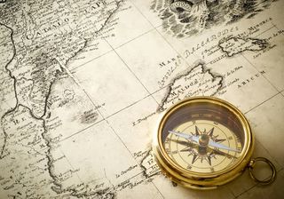 地图上的指南针免抠