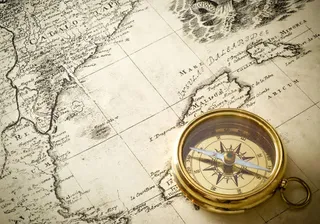 地图上的指南针免抠