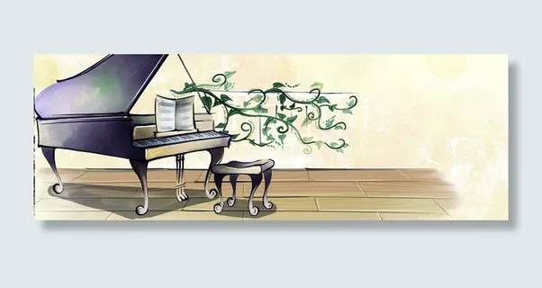 钢琴背景高清