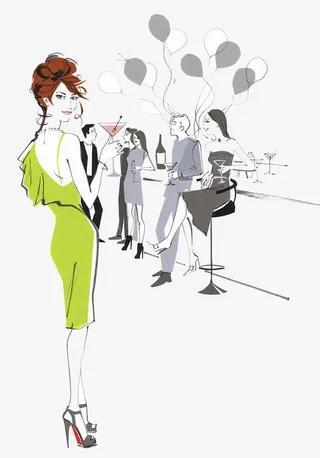 派对的女士免抠