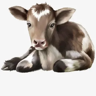 逼真小牛犊免抠