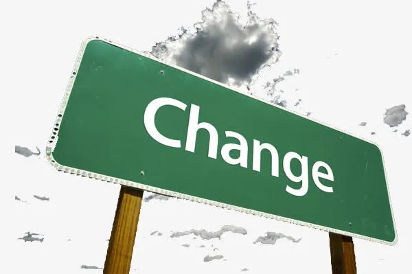 change绿色路牌导语免抠