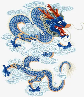 龙与祥云素材免抠