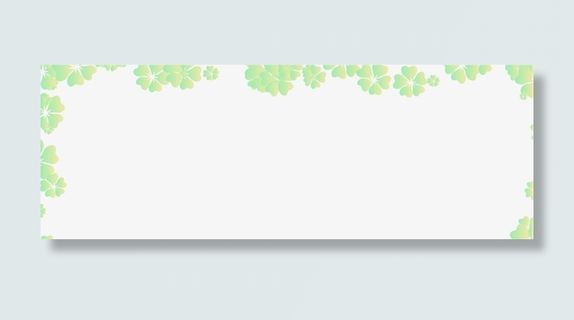 春季梦幻绿色四叶草免抠