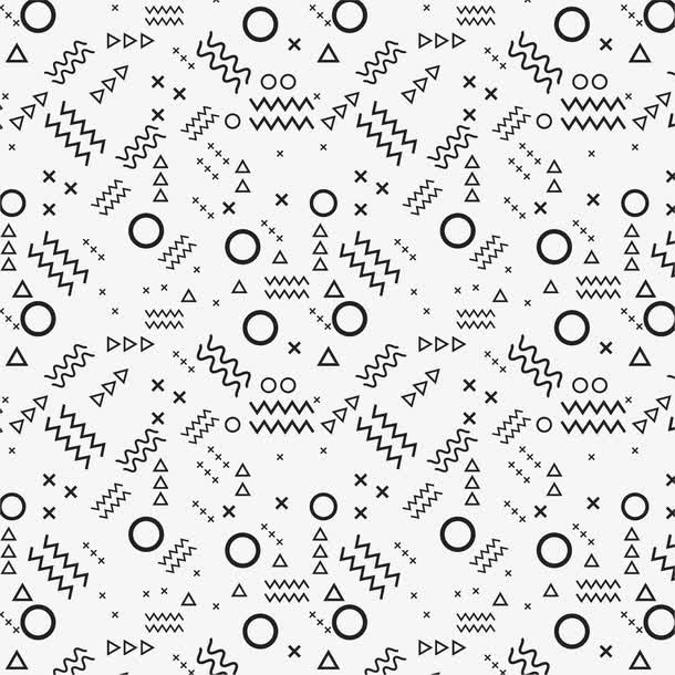 矢量线条底纹免抠